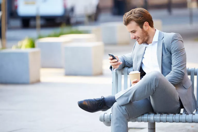 Mobile Phone Businessman